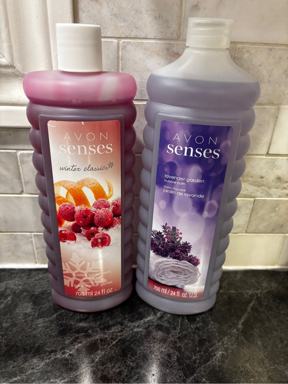 Avon Senses Lavender Garden & Winterberry bubble bath